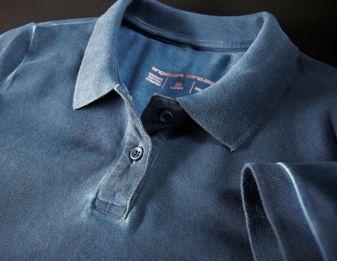 Inštalatér: Polo tričko e.s. vintage cotton stretch, dámske + starožitná modrá vintage 2