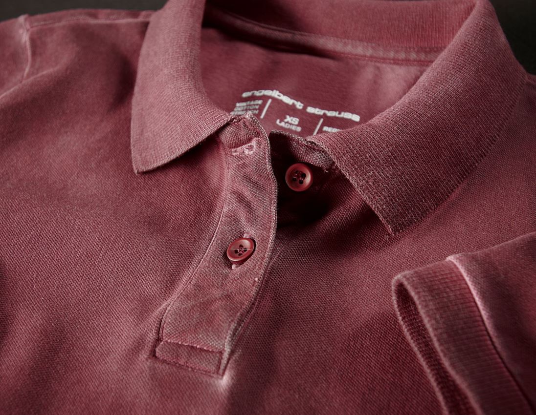 Tričká, pulóvre a košele: Polo tričko e.s. vintage cotton stretch, dámske + rubínová vintage 2