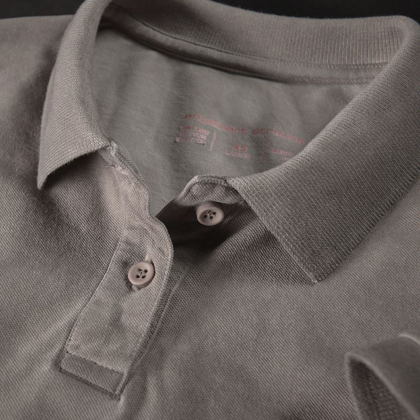 Tričká, pulóvre a košele: Polo tričko e.s. vintage cotton stretch, dámske + sivohnedá vintage 2