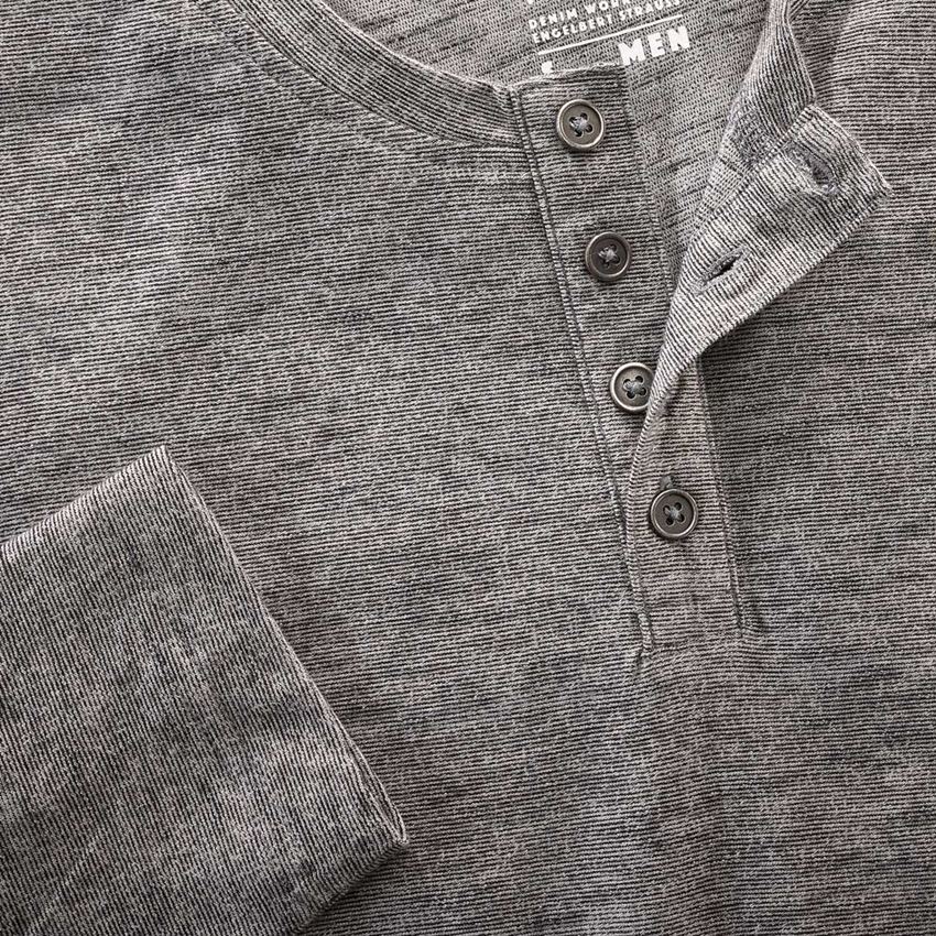 Tričká, pulóvre a košele: Tričko s dlhým rukávom e.s.vintage + čierna melanž 2