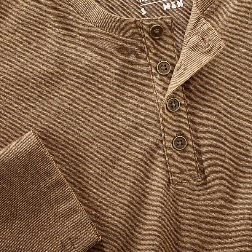 Tričká, pulóvre a košele: Tričko s dlhým rukávom e.s.vintage + sépiová melanž 2