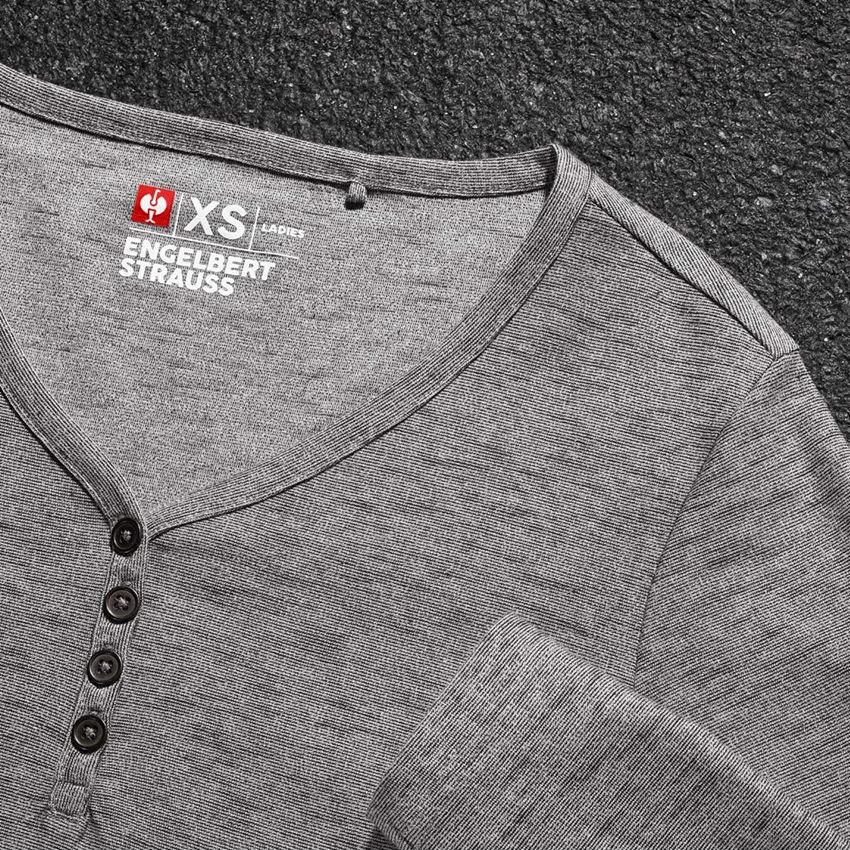 Tričká, pulóvre a košele: Tričko s dlhým rukávom e.s.vintage, dámske + čierna melanž 2