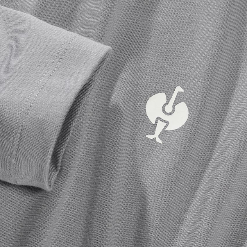 Tričká, pulóvre a košele: Modal-Tričko s dlhým rukávom e.s.concrete + perlová sivá 2