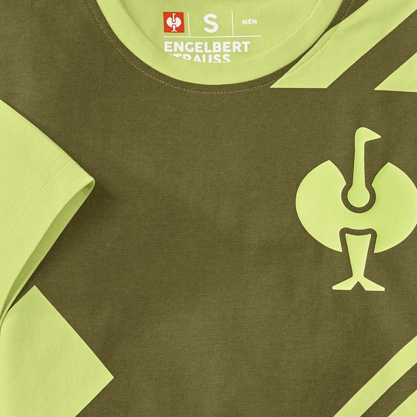 Tričká, pulóvre a košele: Tričko e.s.trail graphic + borievkovo zelená/limetkovo zelená 2