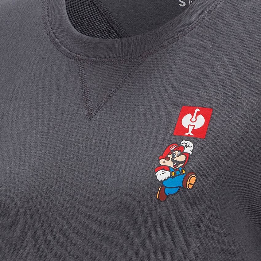 Tričká, pulóvre a košele: Super Mario mikina, dámska + antracitová 2
