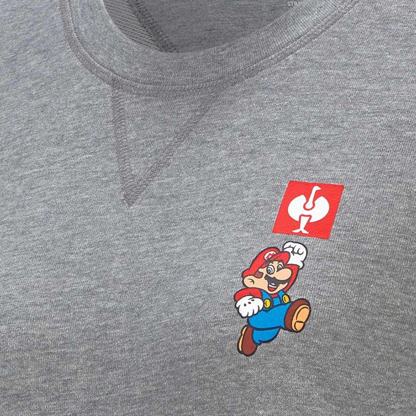 Tričká, pulóvre a košele: Super Mario mikina, dámska + sivá melírovaná 2