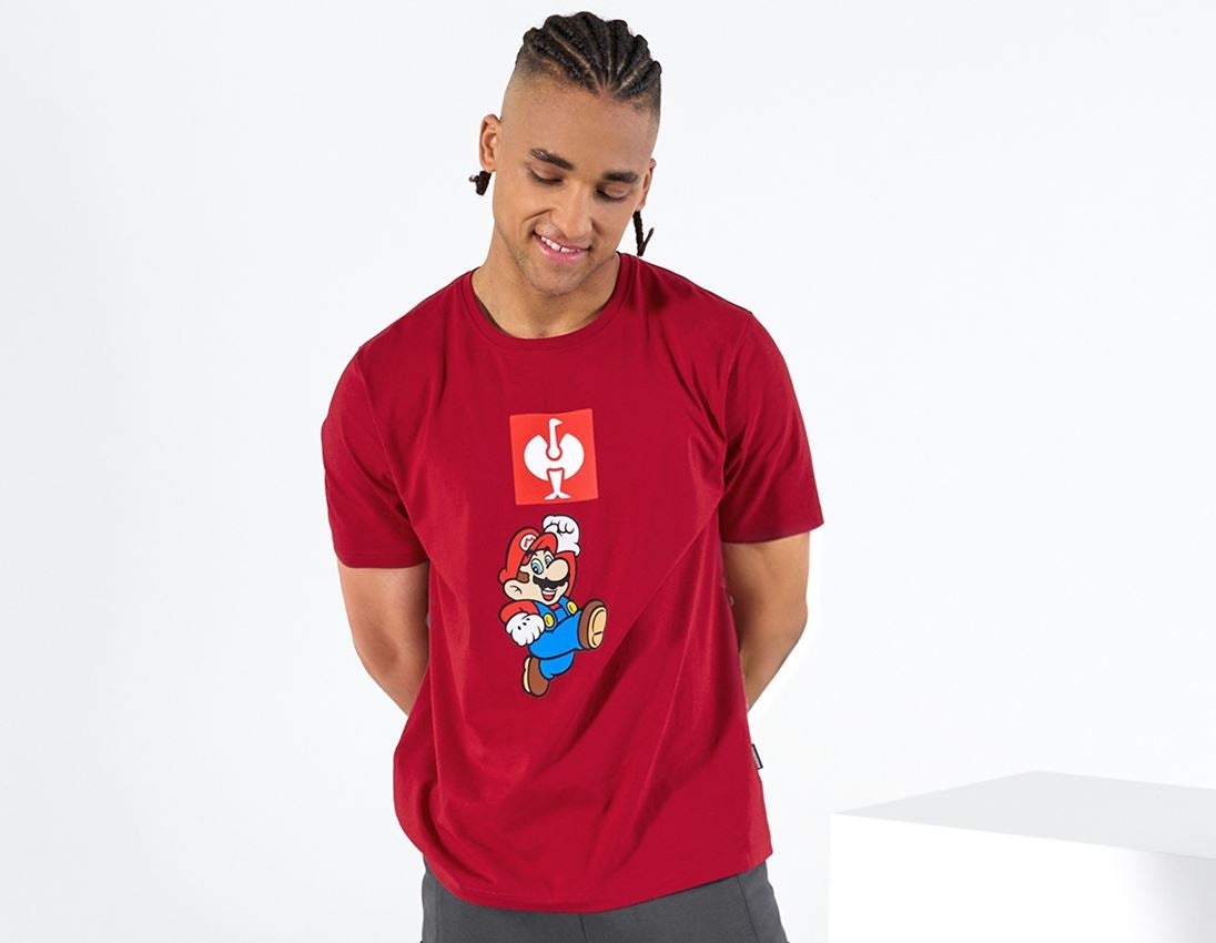 Tričká, pulóvre a košele: Super Mario tričko, pánske + ohnivá červená
