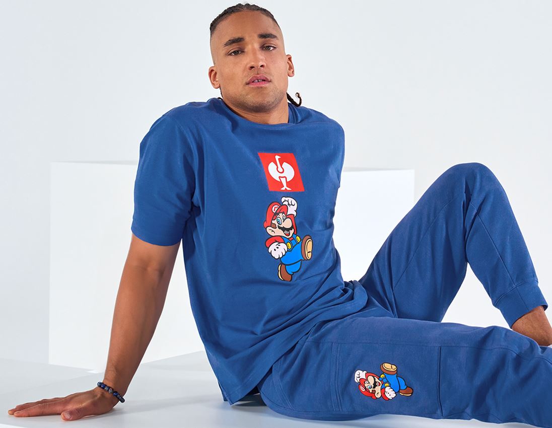 Tričká, pulóvre a košele: Super Mario tričko, pánske + alkalická modrá 3