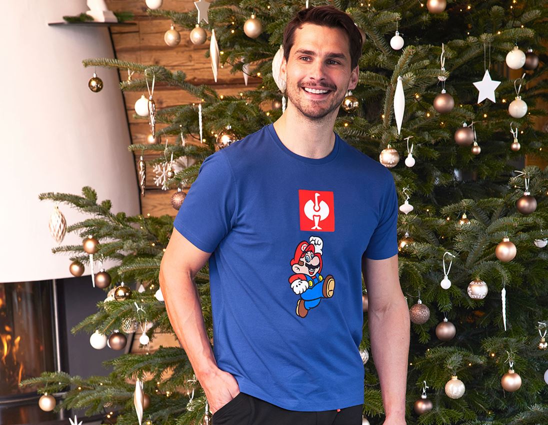 Spolupráce: Super Mario tričko, pánske + alkalická modrá