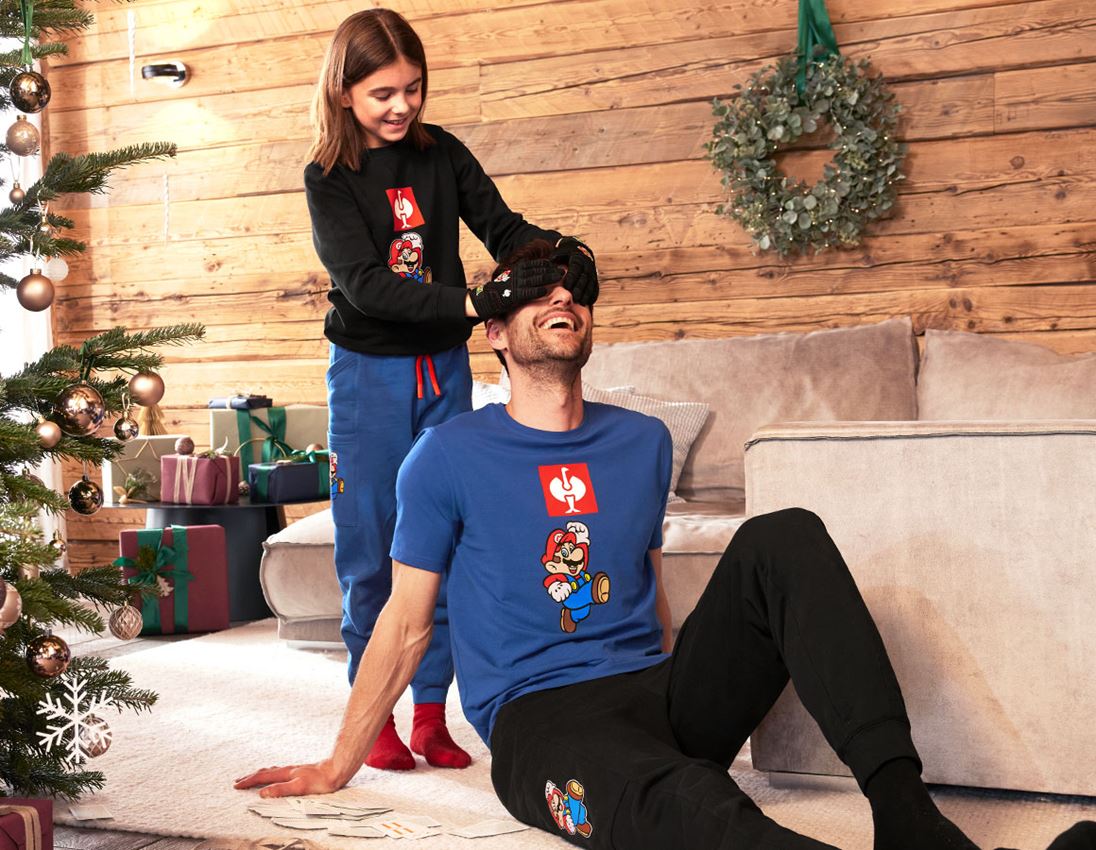 Tričká, pulóvre a košele: Super Mario tričko, pánske + alkalická modrá 1