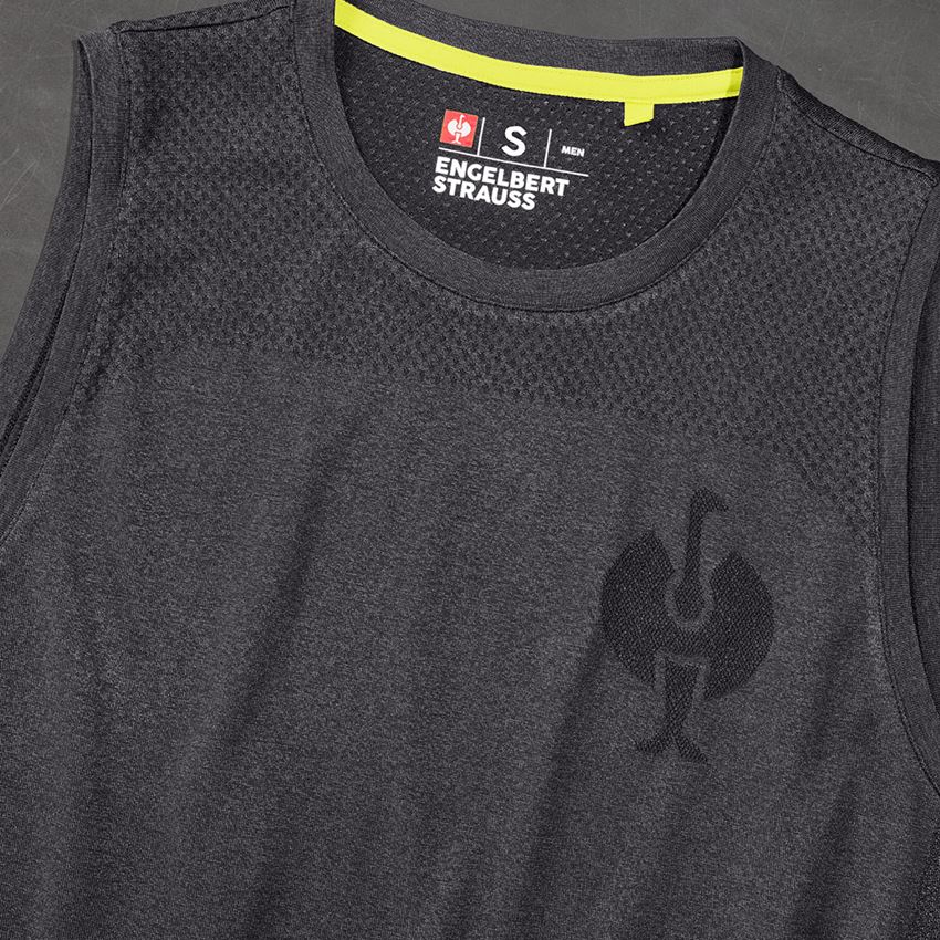 Tričká, pulóvre a košele: Atletické tričko seamless e.s.trail + čierna melanž 2
