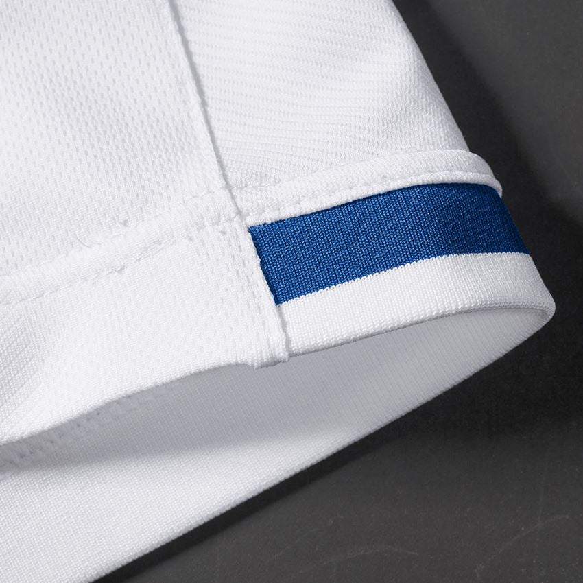 Odevy: Funkčné tričko e.s.ambition + biela/enciánová modrá 2