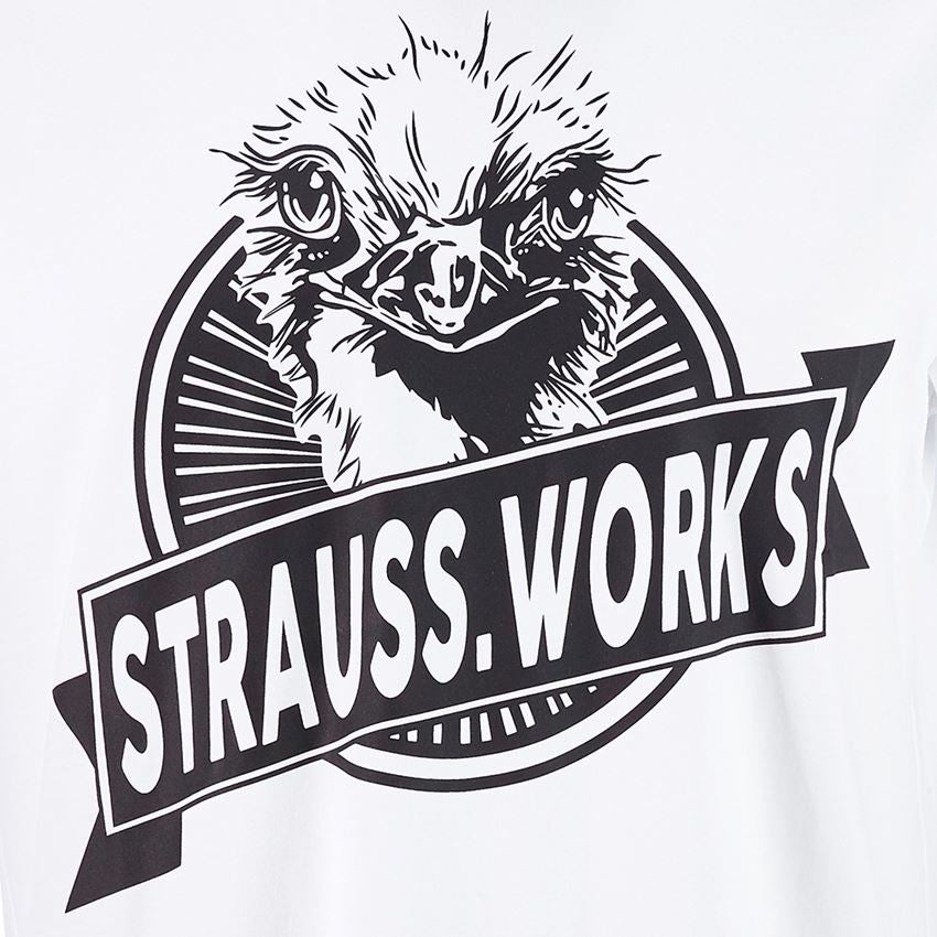 Tričká, pulóvre a košele: e.s. Tričko strauss works + biela 2