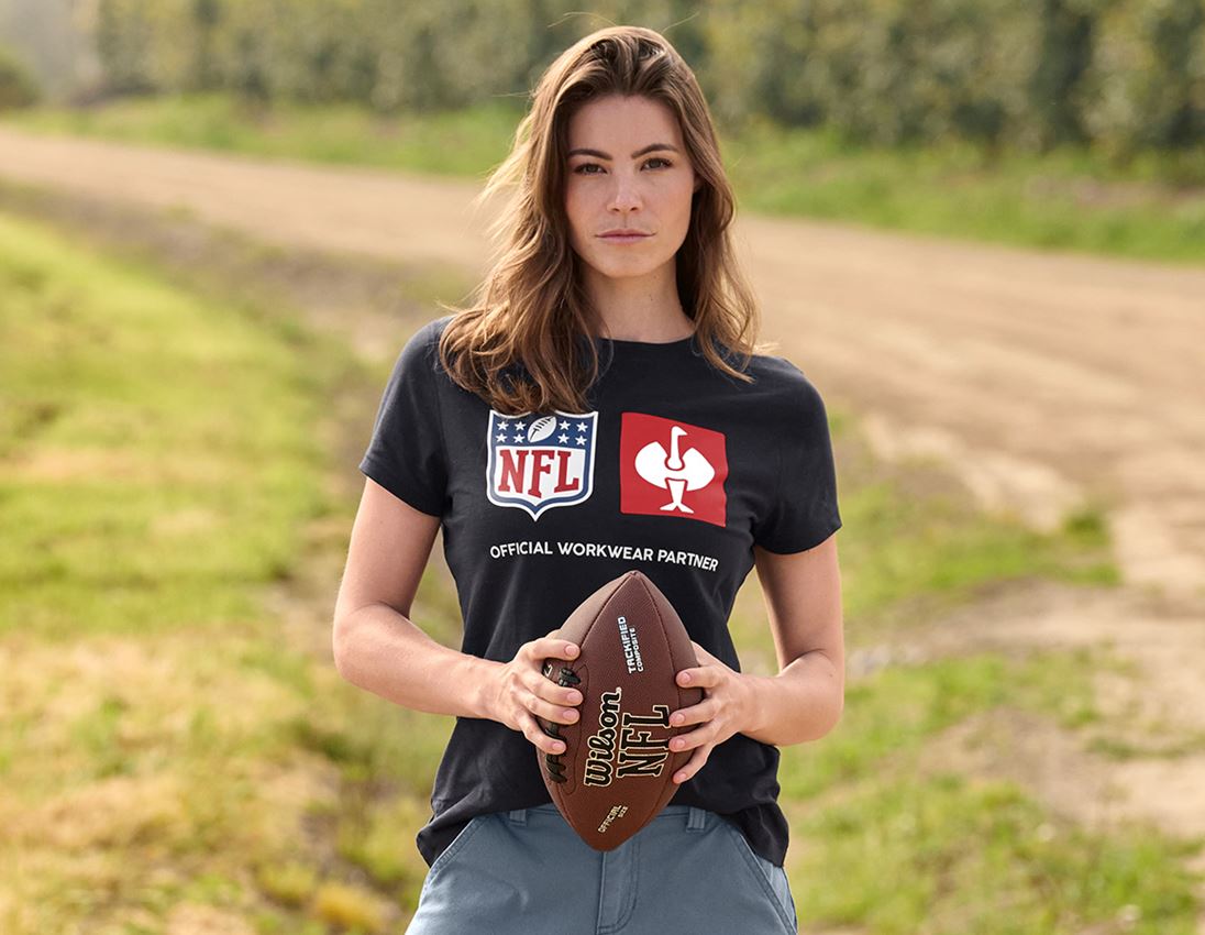 Spolupráce: NFL T-Shirt cotton, ladies + čierna 2