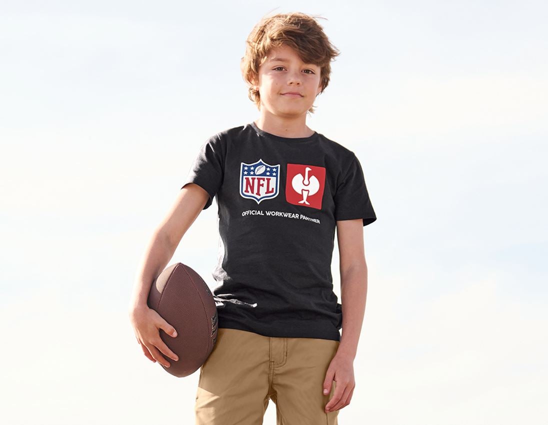 Spolupráce: NFL T-Shirt cotton, kids + čierna