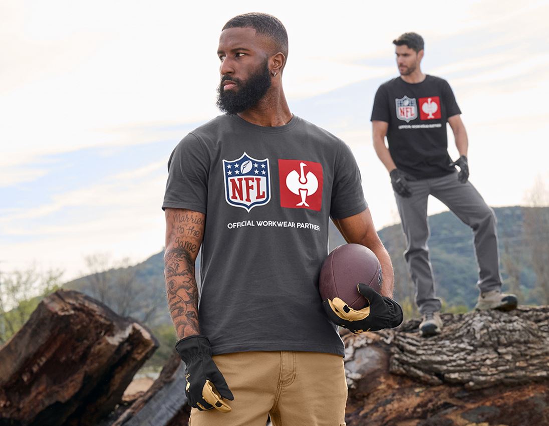 Spolupráce: NFL T-Shirt cotton + karbónová sivá 1