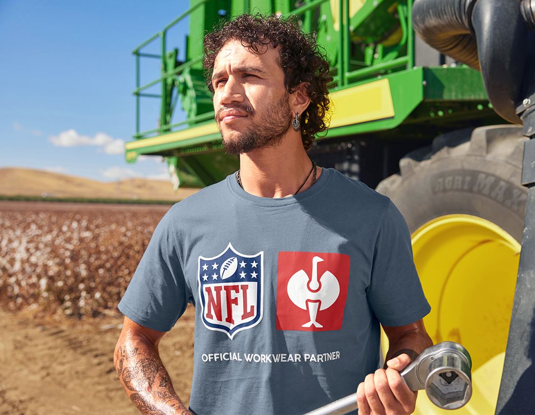 Spolupráce: NFL T-Shirt cotton + oxidová modrá 1