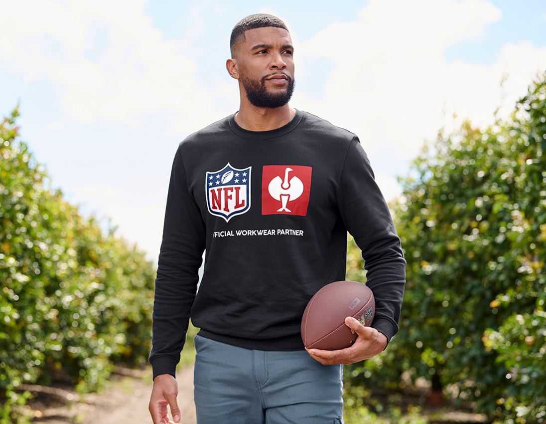 Tričká, pulóvre a košele: NFL Sweatshirt cotton + čierna 1