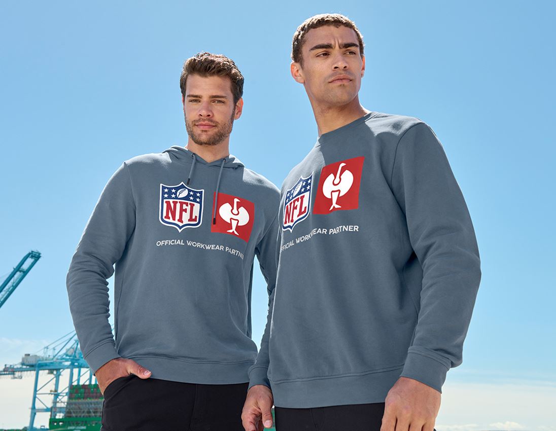 Spolupráce: NFL Sweatshirt cotton + oxidová modrá 1