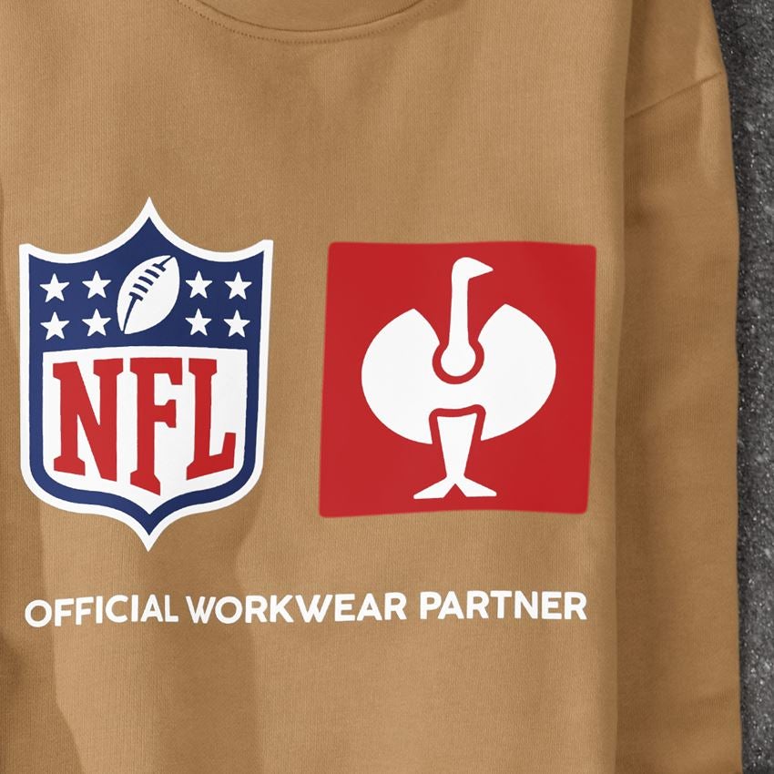 Spolupráce: NFL Sweatshirt cotton + mandľovo hnedá 2