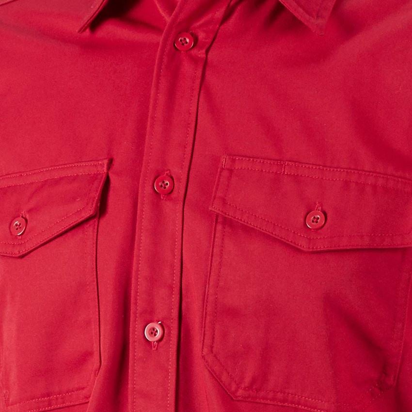 Témy: Pracovná košeľa e.s.classic, dlhý rukáv + červená 2
