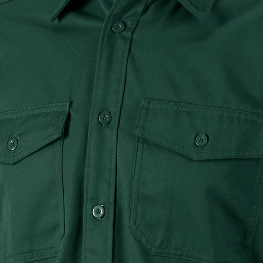 Tričká, pulóvre a košele: Pracovná košeľa e.s.classic, dlhý rukáv + zelená 2