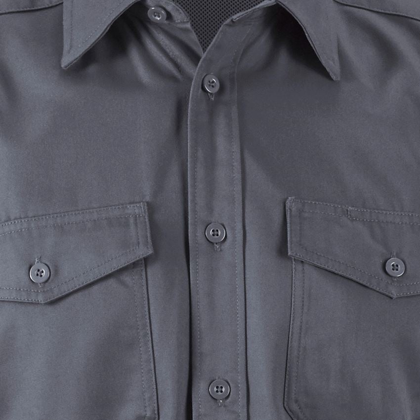 Tričká, pulóvre a košele: Pracovná košeľa e.s.classic, krátky rukáv + sivá 2