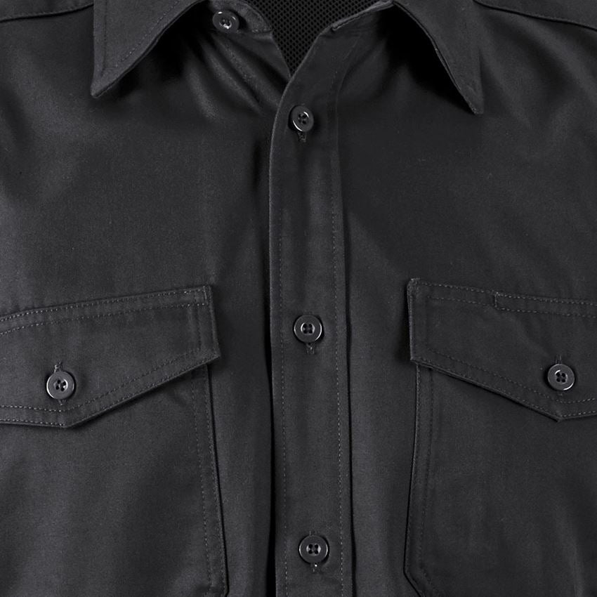 Tričká, pulóvre a košele: Pracovná košeľa e.s.classic, krátky rukáv + čierna 2