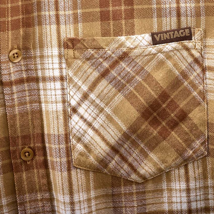 Tričká, pulóvre a košele: Károvaná košeľa e.s.vintage + sépiová károvaná 2