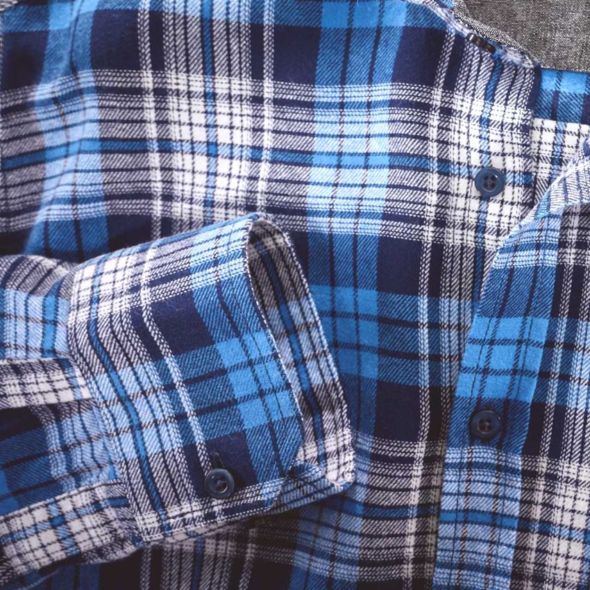 Inštalatér: Károvaná košeľa e.s.vintage + arktická modrá károvaná 2