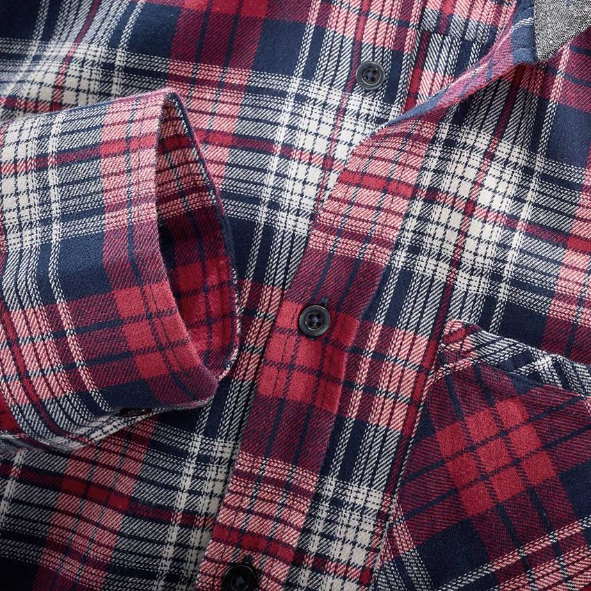Tričká, pulóvre a košele: Károvaná košeľa e.s.vintage + červená károvaná 2