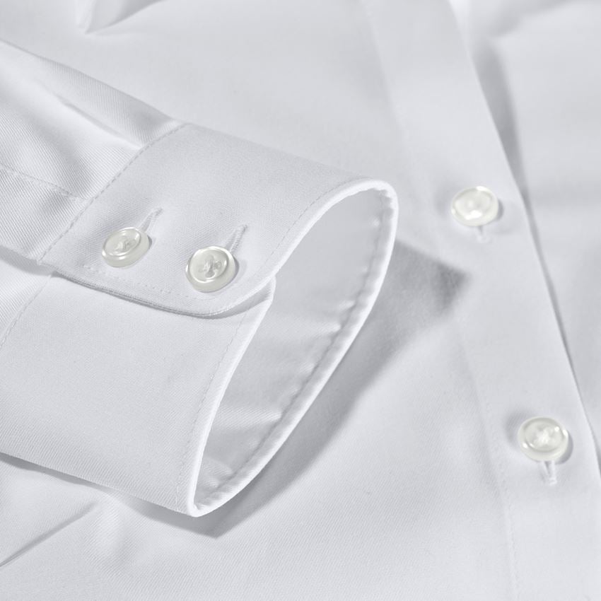 Tričká, pulóvre a košele: Obchodná blúza e.s. cotton stretch,dámsky reg. fit + biela 2