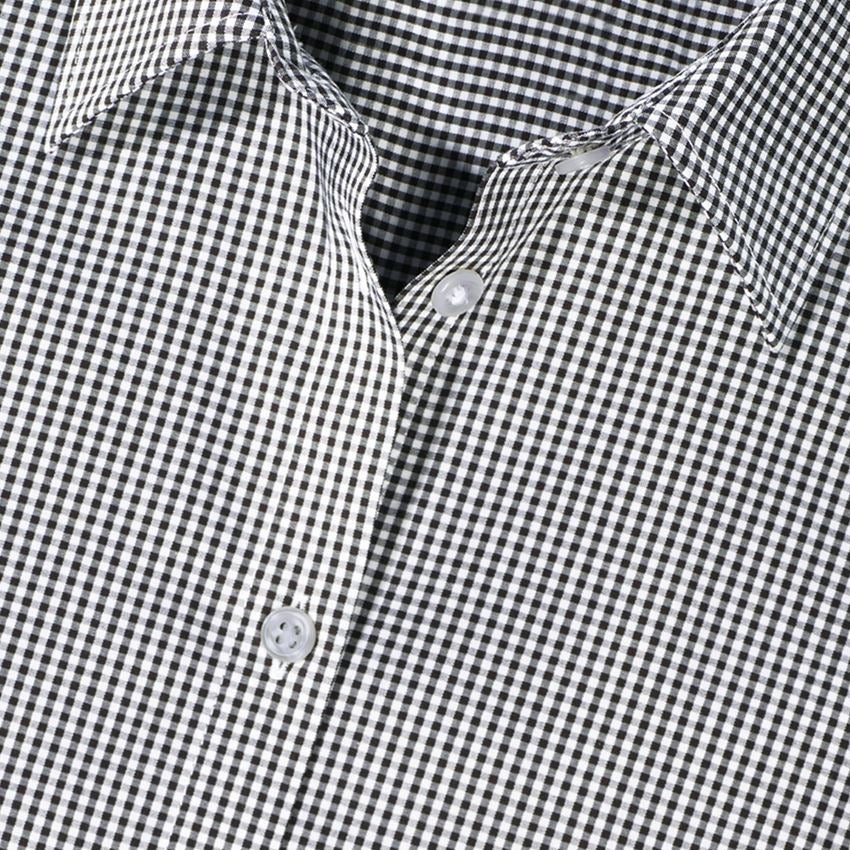 Tričká, pulóvre a košele: Obchodná blúza e.s. cotton stretch,dámsky reg. fit + čierna károvaná 2