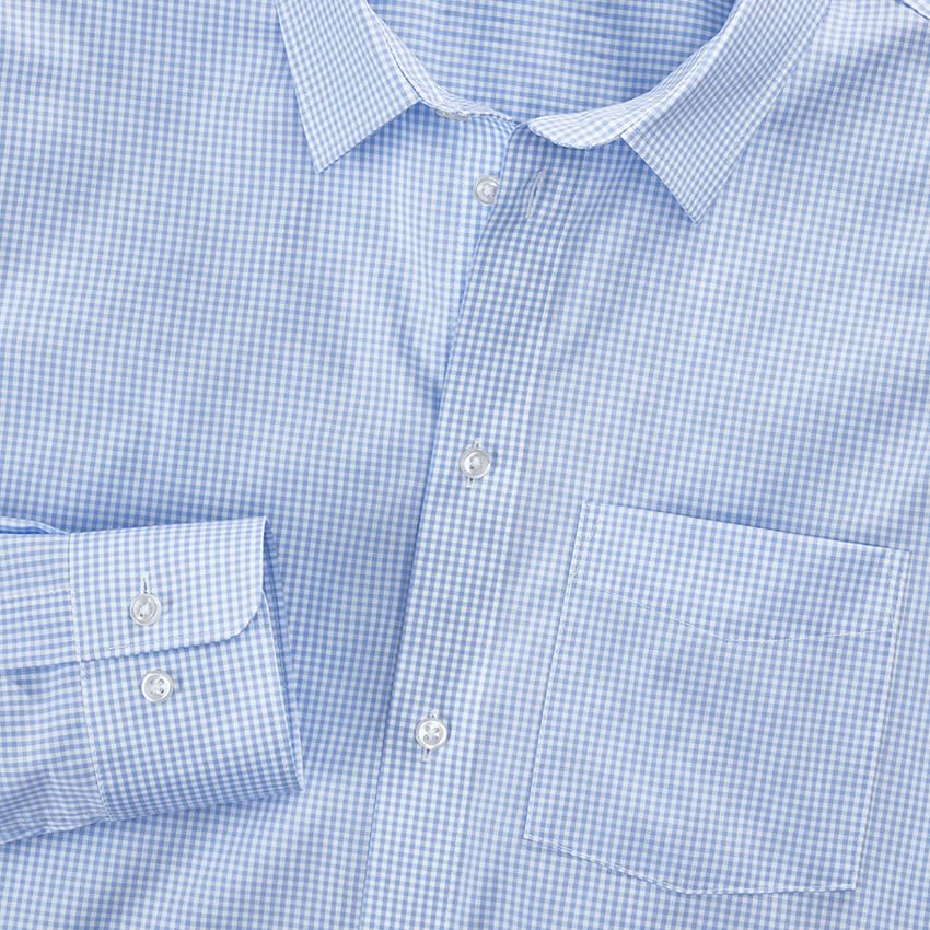 Tričká, pulóvre a košele: Obchodná košeľa e.s. cotton stretch, comfort fit + mrazivá modrá károvaná 3