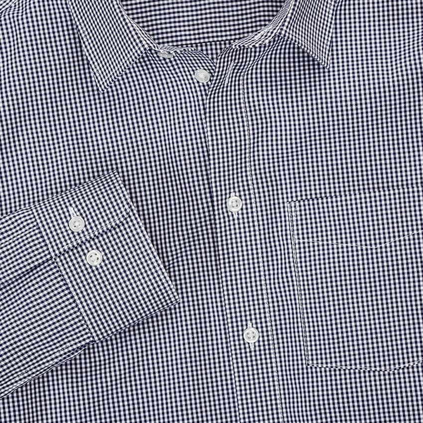 Tričká, pulóvre a košele: Obchodná košeľa e.s. cotton stretch, comfort fit + tmavomodrá károvaná 3
