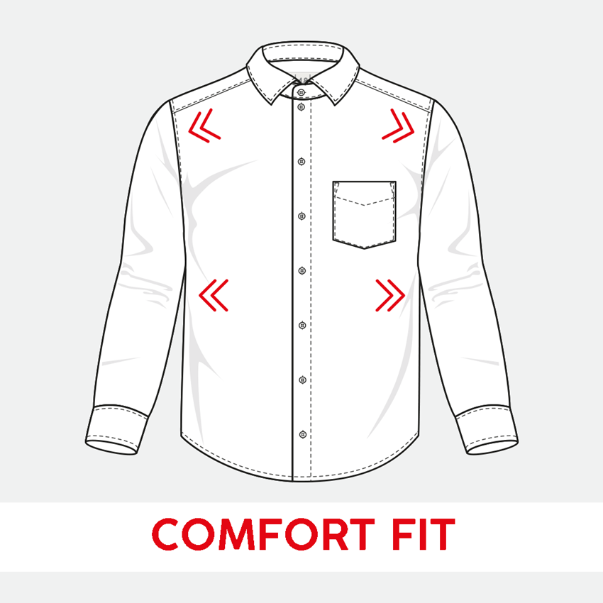 Témy: Obchodná košeľa e.s. cotton stretch, comfort fit + hmlová sivá 2