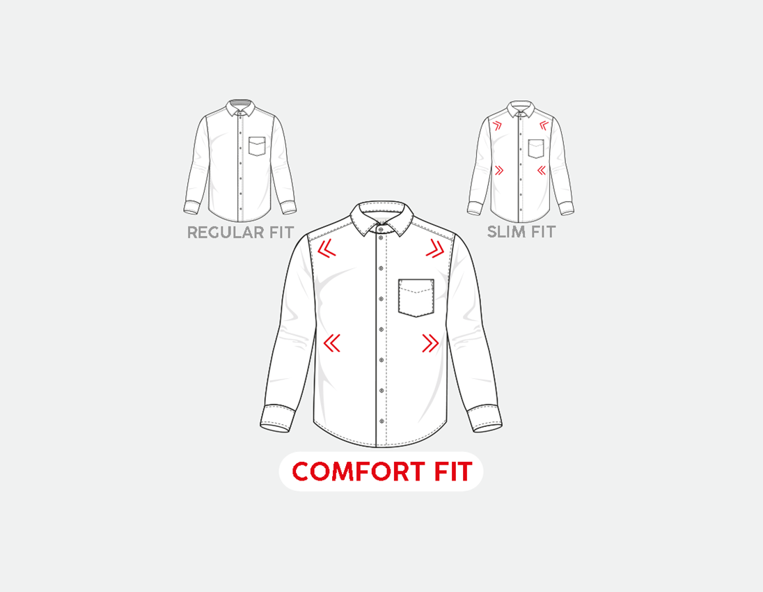 Témy: Obchodná košeľa e.s. cotton stretch, comfort fit + hmlová sivá károvaná 2