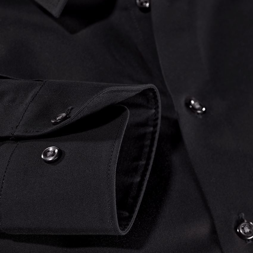 Tričká, pulóvre a košele: Obchodná košeľa e.s. cotton stretch, slim fit + čierna 3