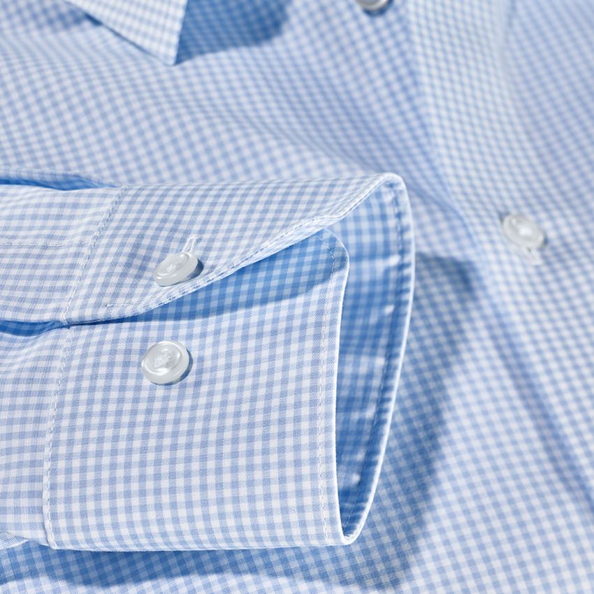 Tričká, pulóvre a košele: Obchodná košeľa e.s. cotton stretch, slim fit + mrazivá modrá károvaná 3