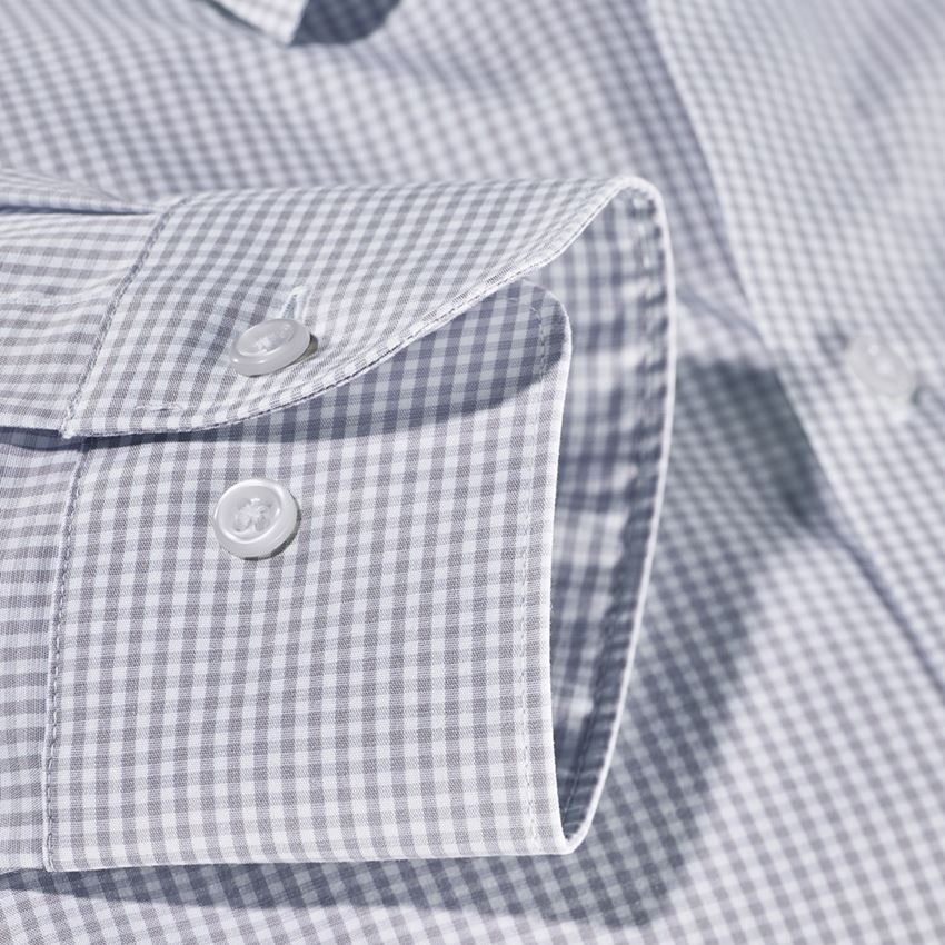 Tričká, pulóvre a košele: Obchodná košeľa e.s. cotton stretch, slim fit + hmlová sivá károvaná 1