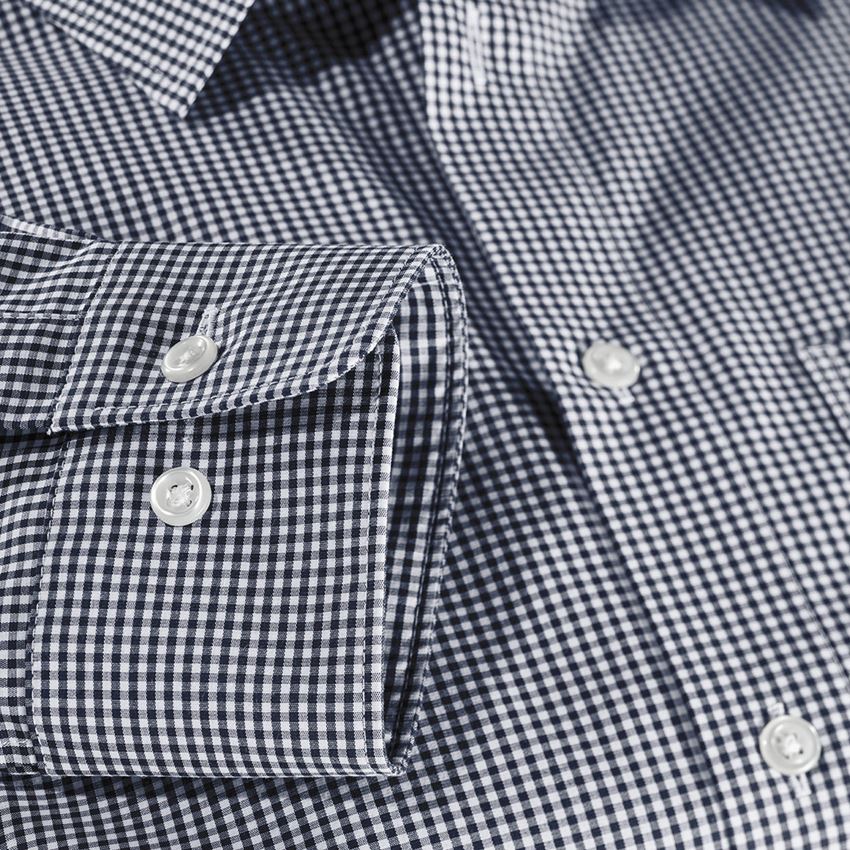 Tričká, pulóvre a košele: Obchodná košeľa e.s. cotton stretch, slim fit + tmavomodrá károvaná 1