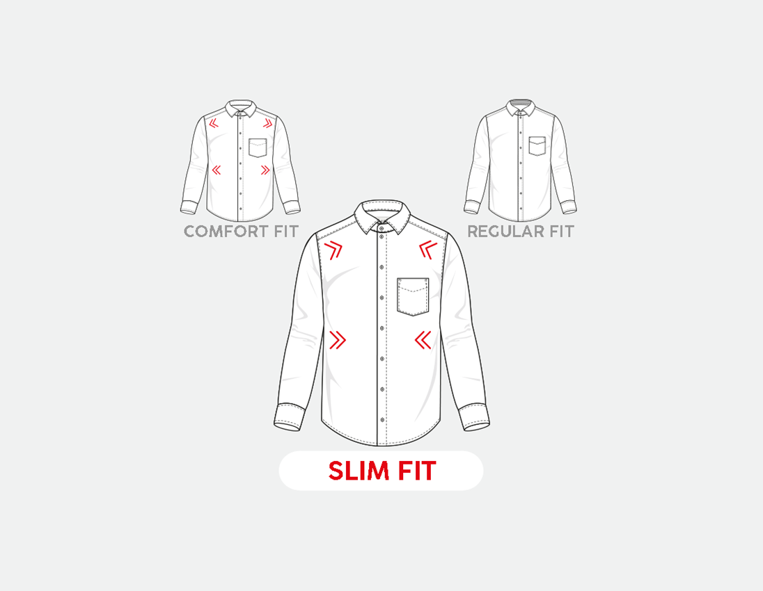 Témy: Obchodná košeľa e.s. cotton stretch, slim fit + hmlová sivá károvaná