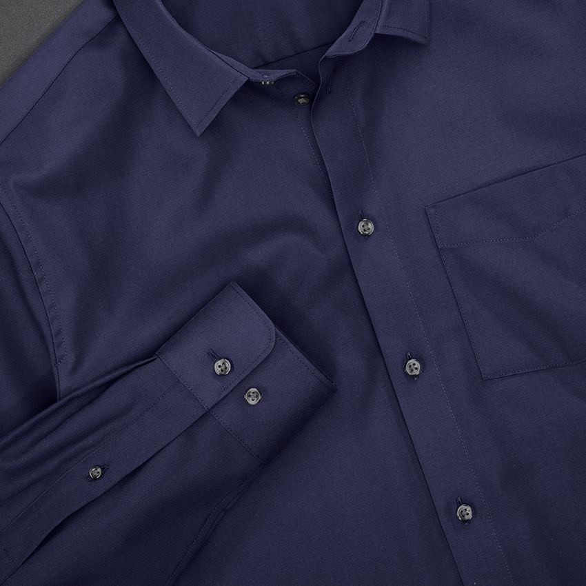 Tričká, pulóvre a košele: Obchodná košeľa e.s. cotton stretch, regular fit + tmavomodrá 3