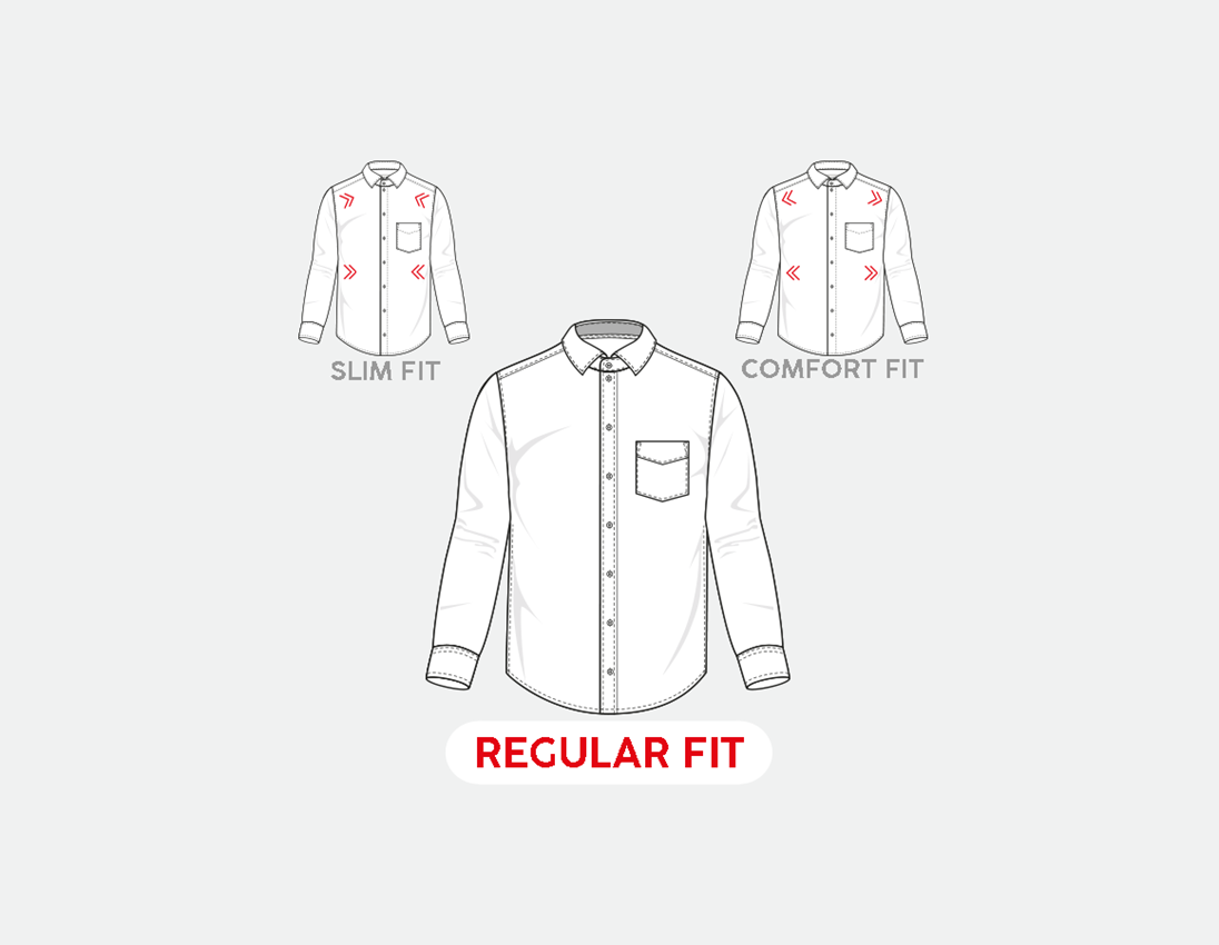 Témy: Obchodná košeľa e.s. cotton stretch, regular fit + biela 2