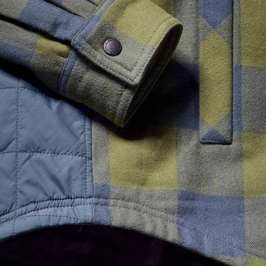 Tričká, pulóvre a košele: Károvaná košeľa Allseason e.s.iconic + horská zelená/oxidová modrá 2