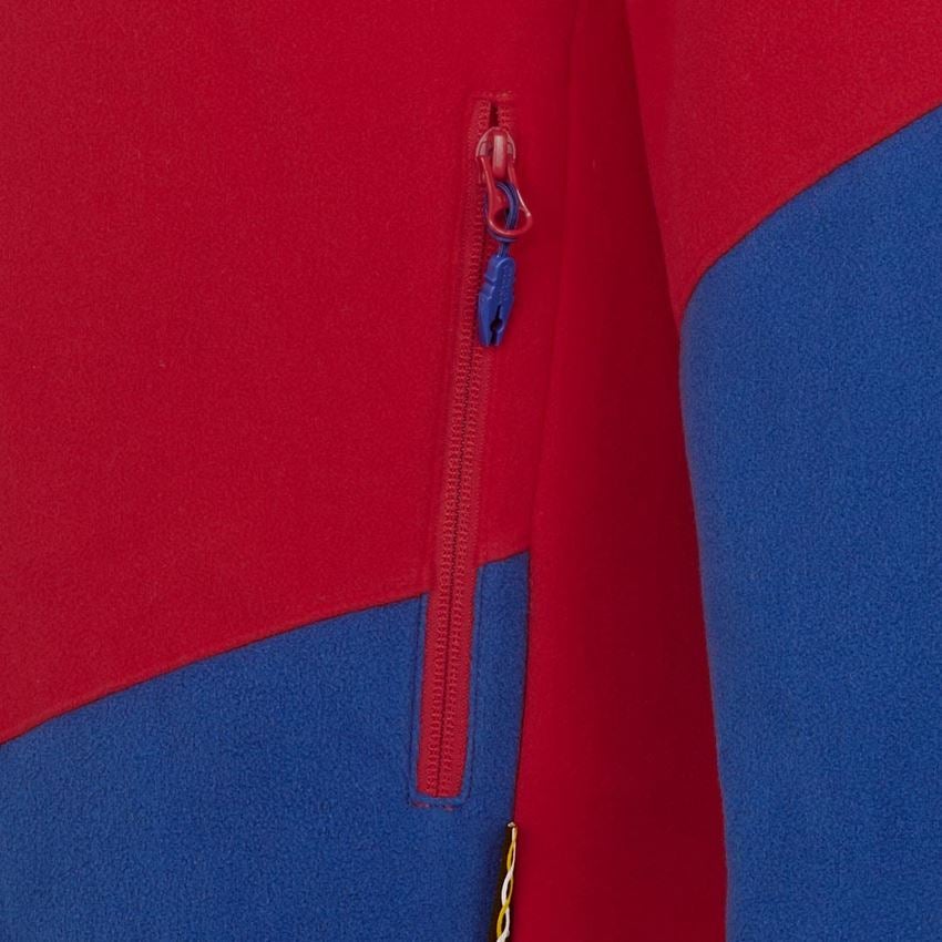Tričká, pulóvre a košele: Flísový sveter e.s.motion 2020 + ohnivá červená/nevadzovo modrá 2