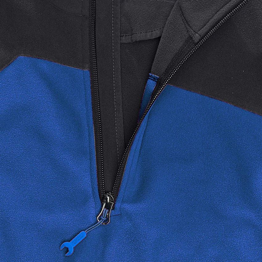 Tričká, pulóvre a košele: Flísový sveter e.s.motion 2020, dámsky + enciánová modrá/grafitová 2