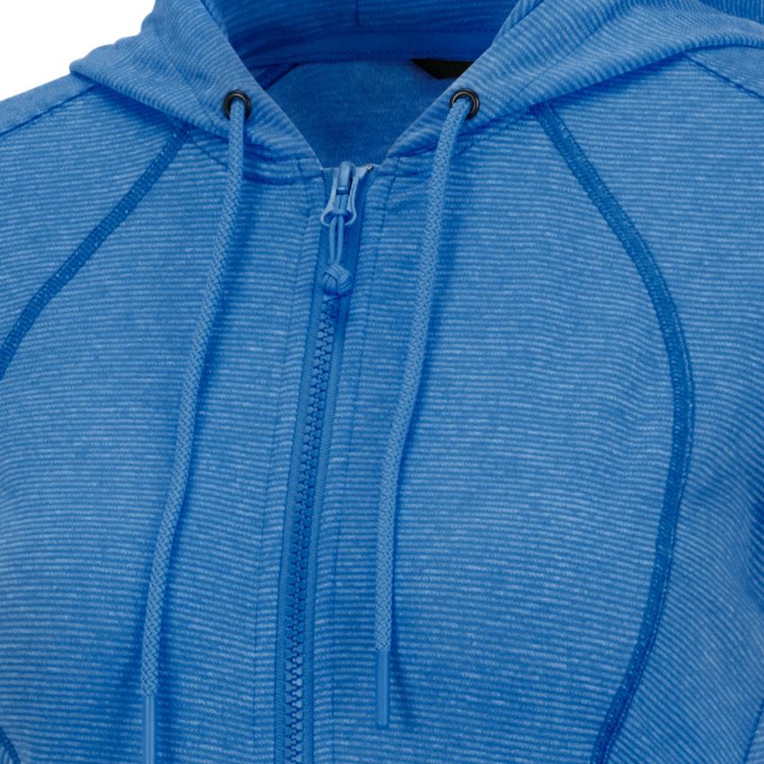 Tričká, pulóvre a košele: Funkčná bunda s kapucňou e.s. stripe, dámska + enciánová modrá 2