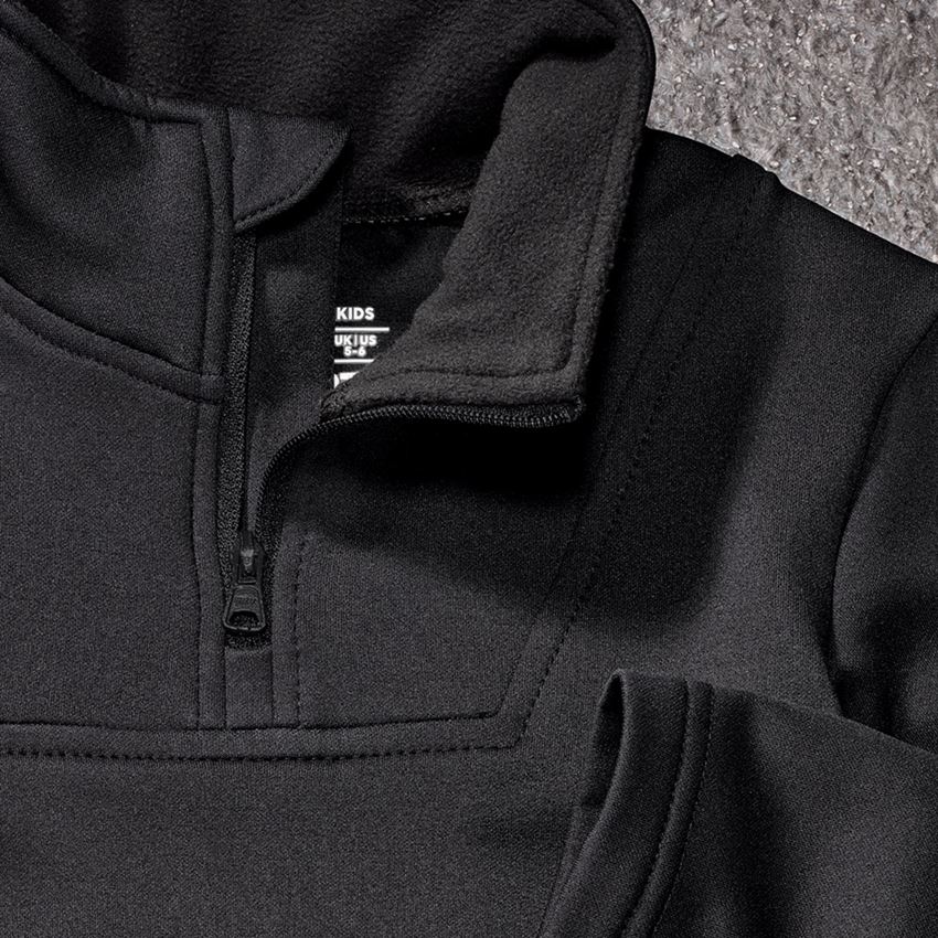 Tričká, pulóvre a košele: Termo strečový funkčný sveter e.s.concrete, detský + čierna 2