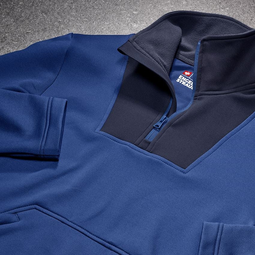 Tričká, pulóvre a košele: Funkčný sveter e.s. termo stretch e.s.concrete + alkalická modrá/tmavomodrá 2